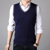 New Men's Vest Fashion Casual Sweater